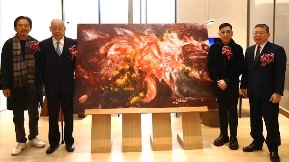 藝術大師陳釙贈辦畫展 為建案添藝術氣息 三重躍上國際藝文舞台